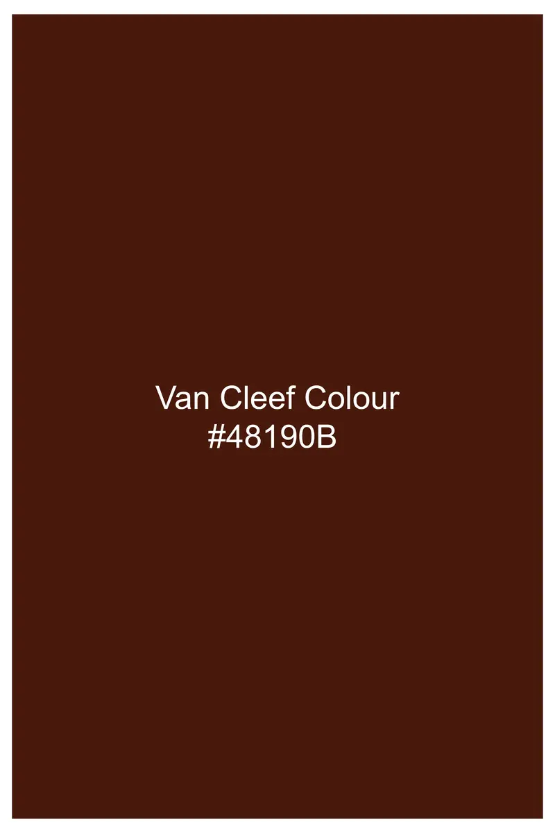 Eldor-Van Cleef Brown Velvet Peak Lapel Tuxedo Suit 18