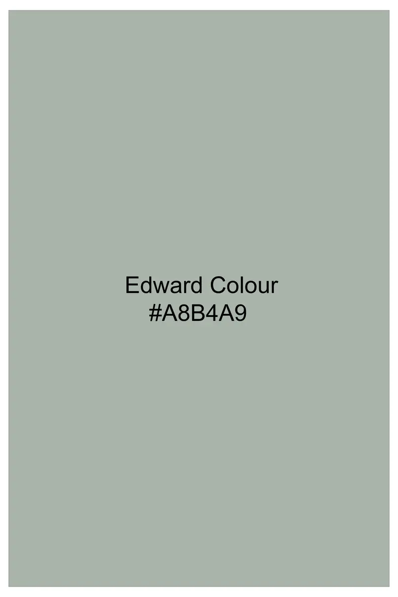 Emerald Gleam-Edward Green Printed Subtle Sheen Super Soft Premium Cotton Dress Shirt 6