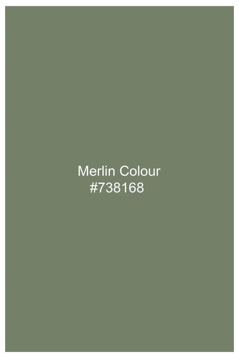 Emerald-Merlin Green Luxurious Linen Button Down Dress Shirt 7