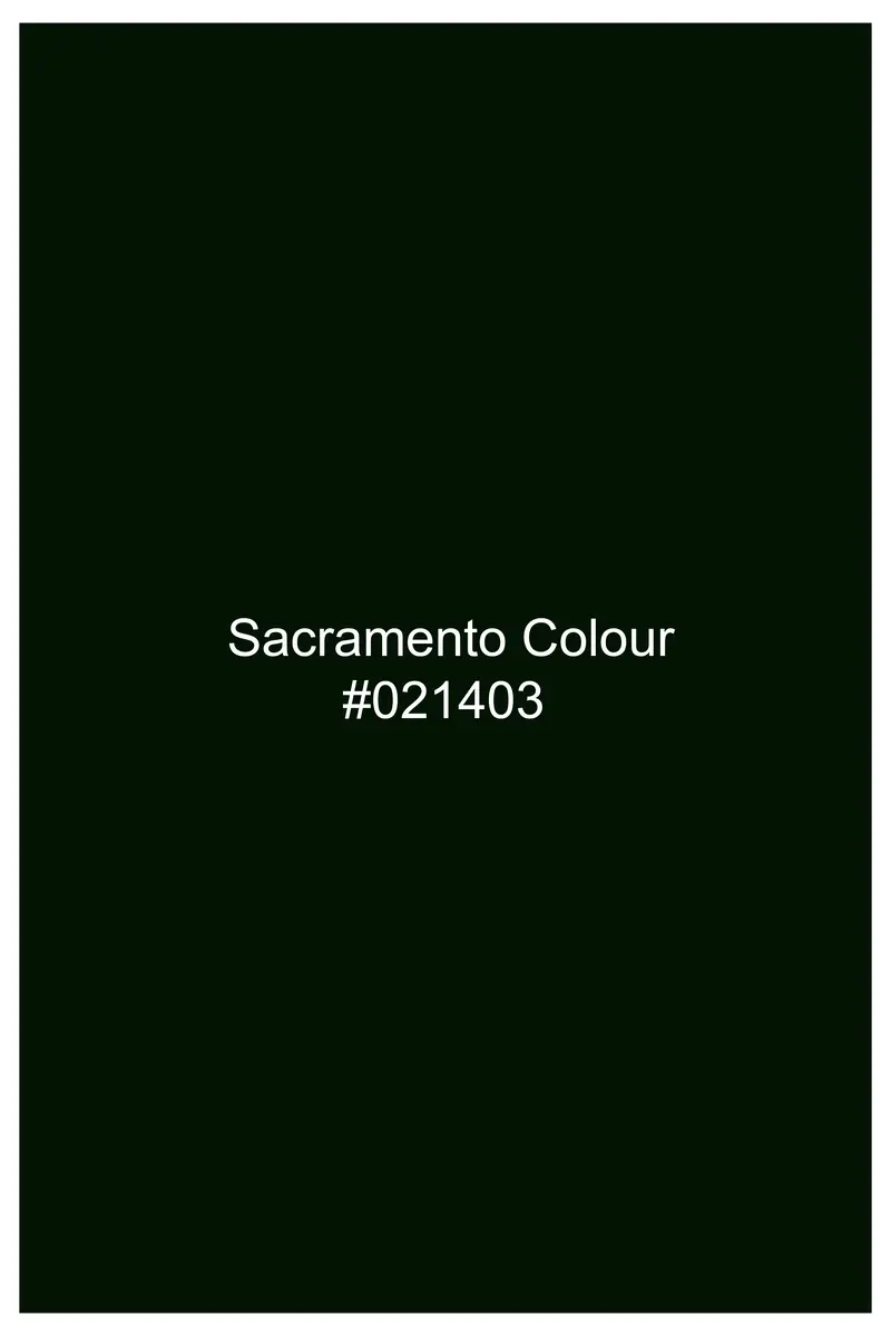 Emerald-Sacramento Green Velvet Peak Lapel Tuxedo Blazer 11