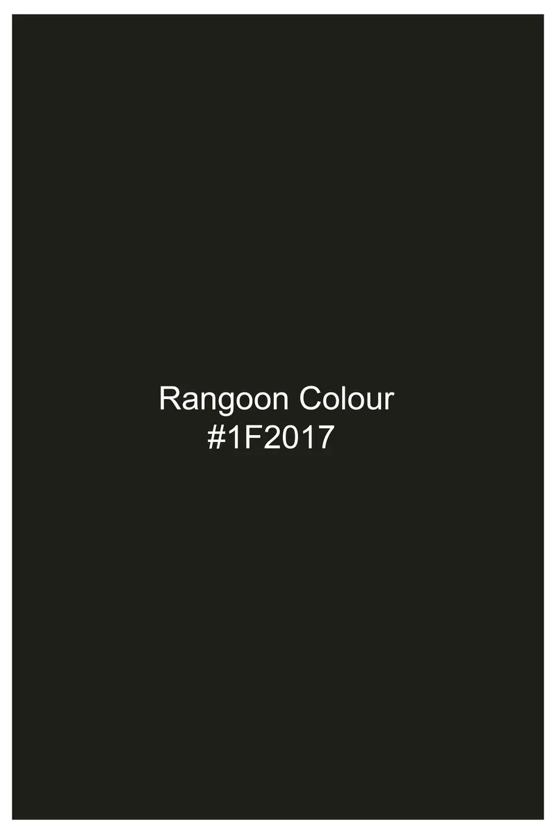 Emeron-Rangoon Green Subtle Sheen Super Soft Premium Cotton Mandarin Dress Shirt 7