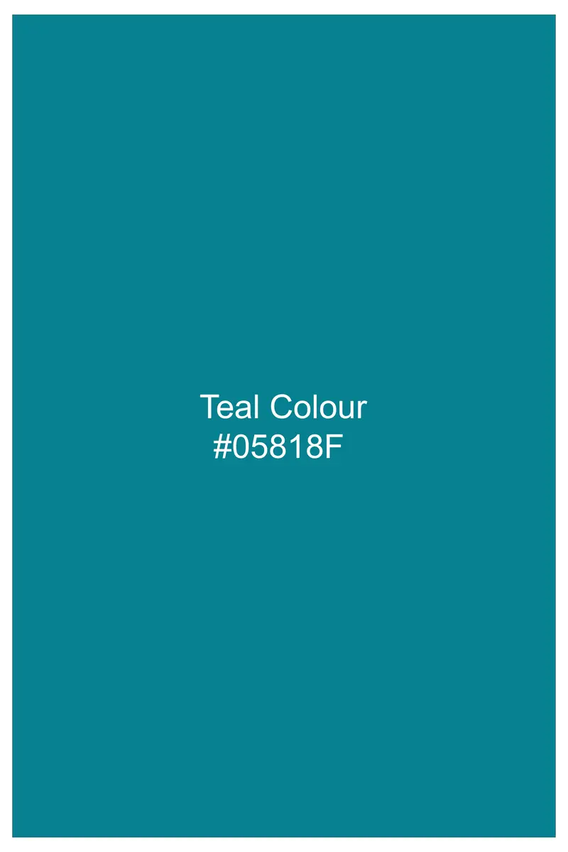 Emeron-Teal Green Subtle Sheen Super Soft Premium Cotton Dress Shirt 7