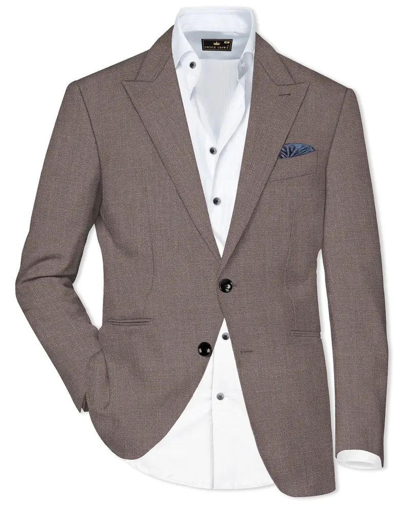 Emperor Brown Premium Cotton Blazer 1
