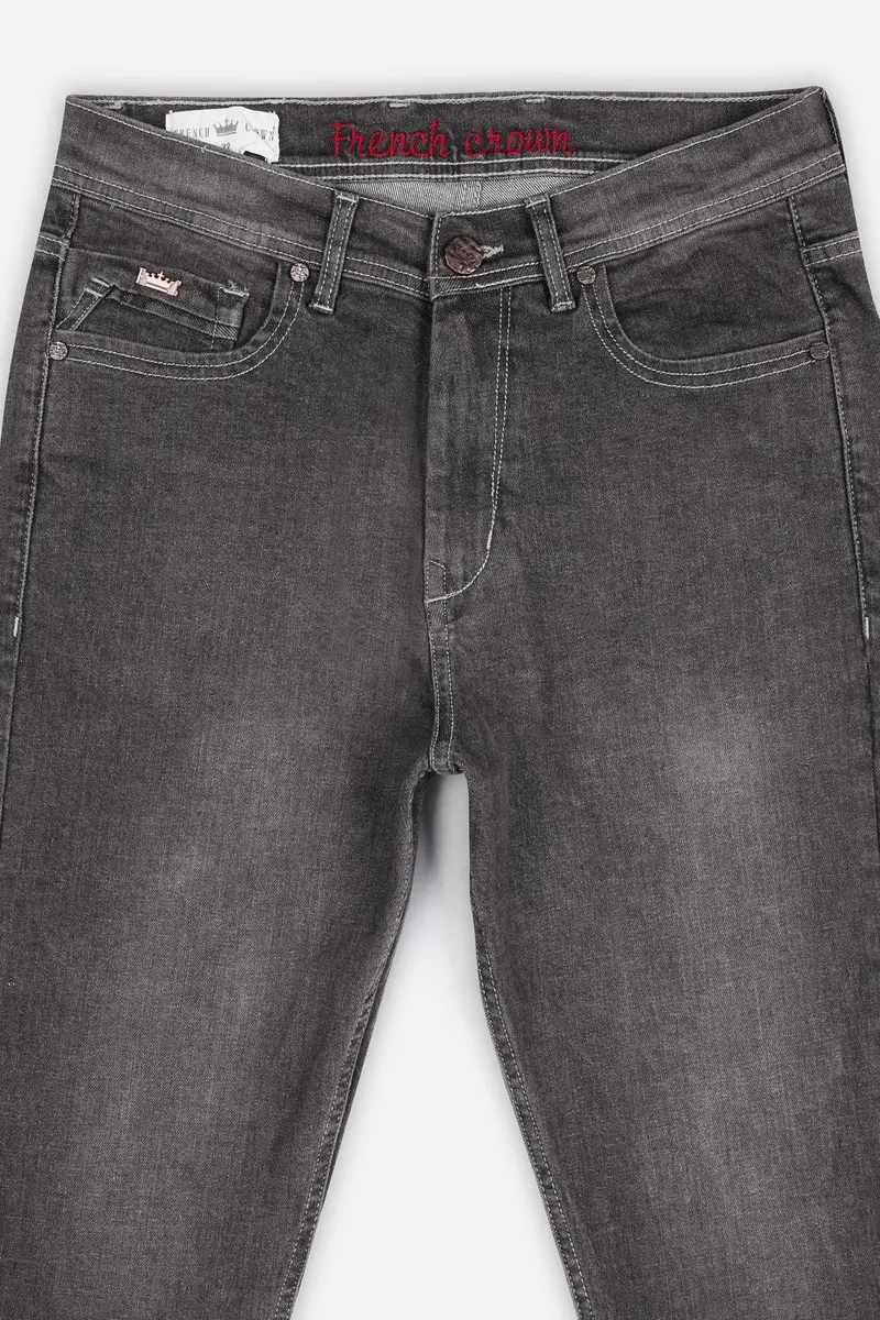 Emperor Gray Stone Wash Denim 4