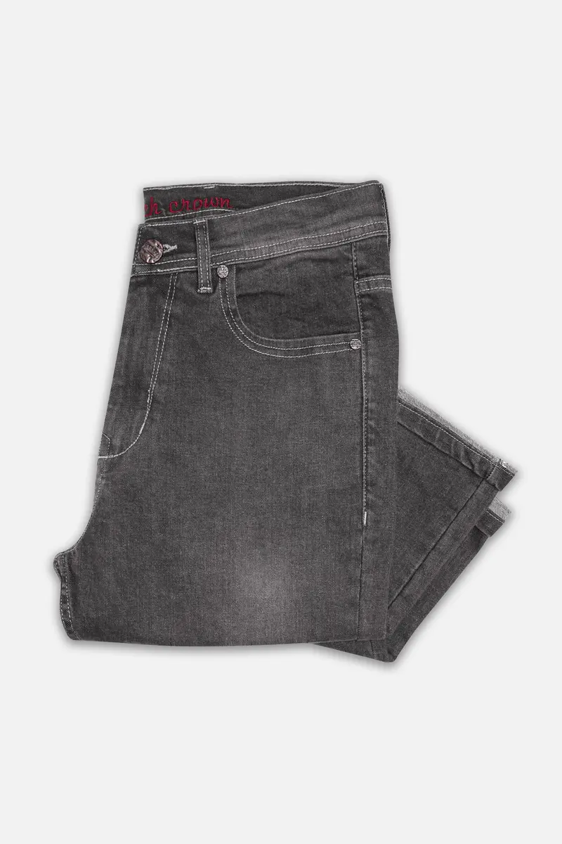 Emperor Gray Stone Wash Denim 6