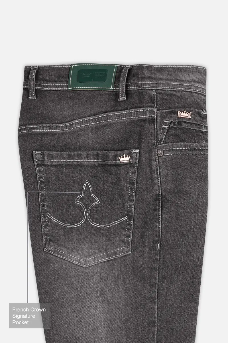Emperor Gray Stone Wash Denim 7