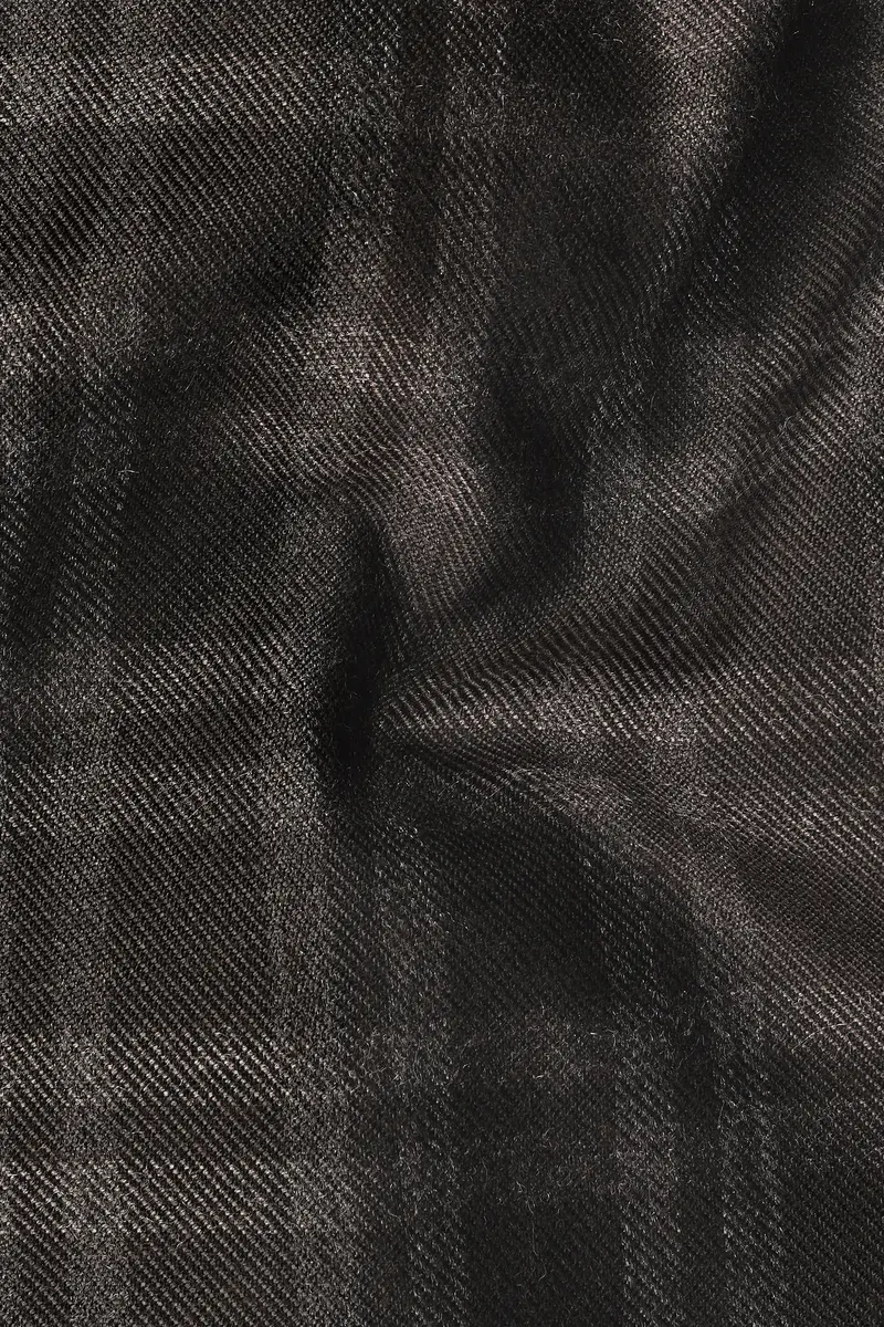 Espresso Brown Plaid Wool Blend Single Breasted Suit 3