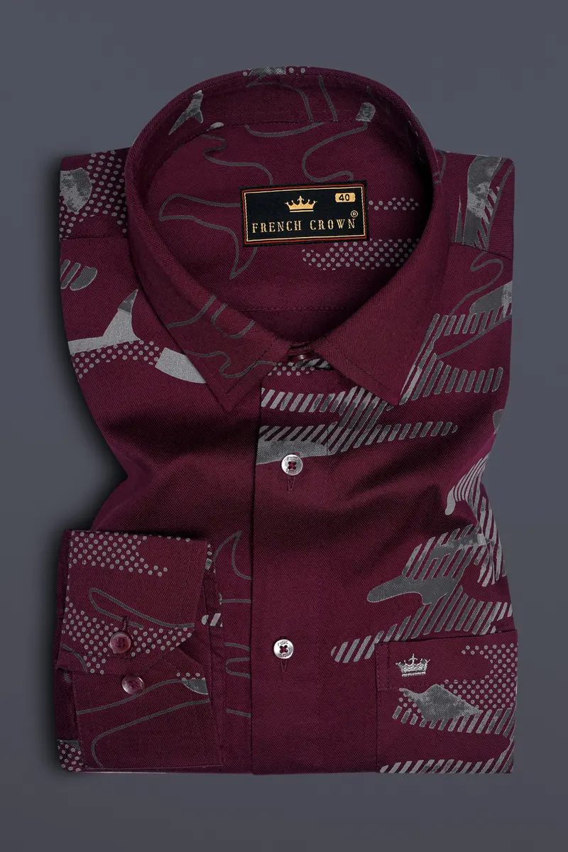 Espresso Camouflage Royal Oxford Shirt 4
