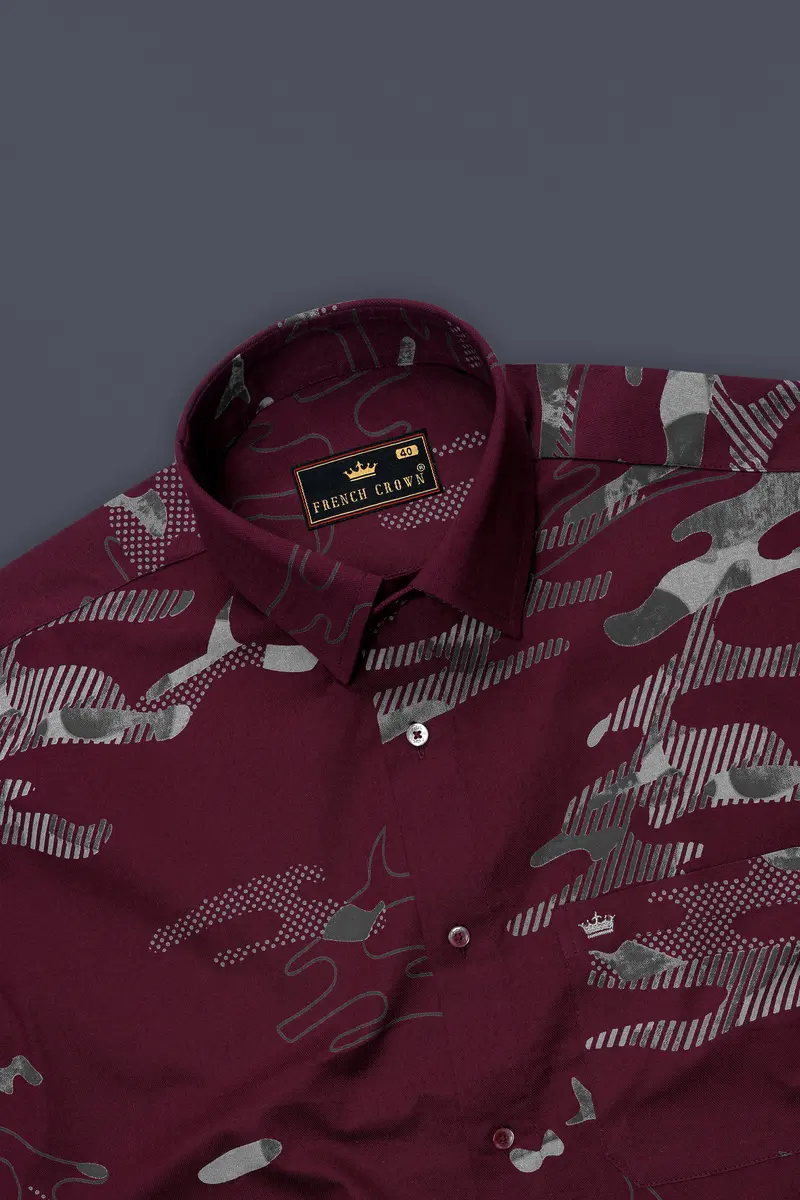Espresso Camouflage Royal Oxford Shirt 5