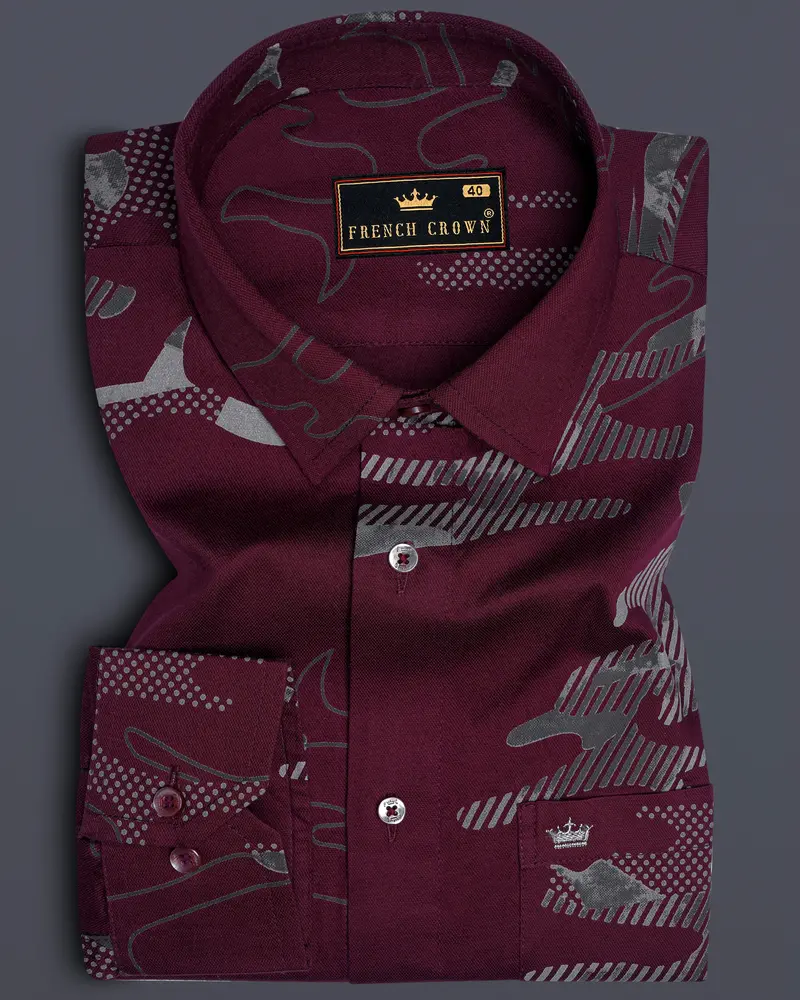 Espresso Camouflage Royal Oxford Shirt 6