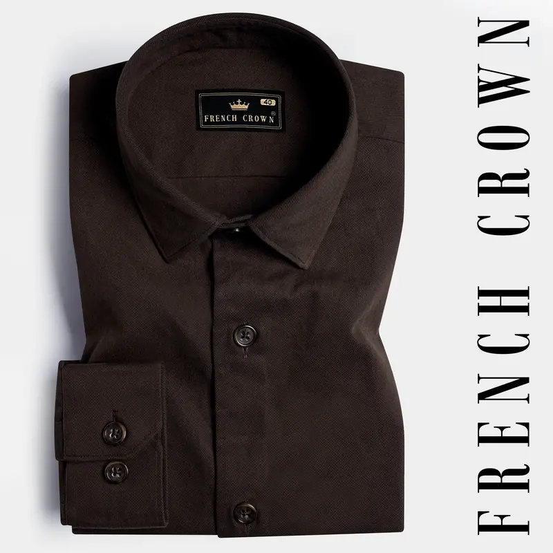 Eternity Brown Twill Premium Cotton Designer Jacket 1