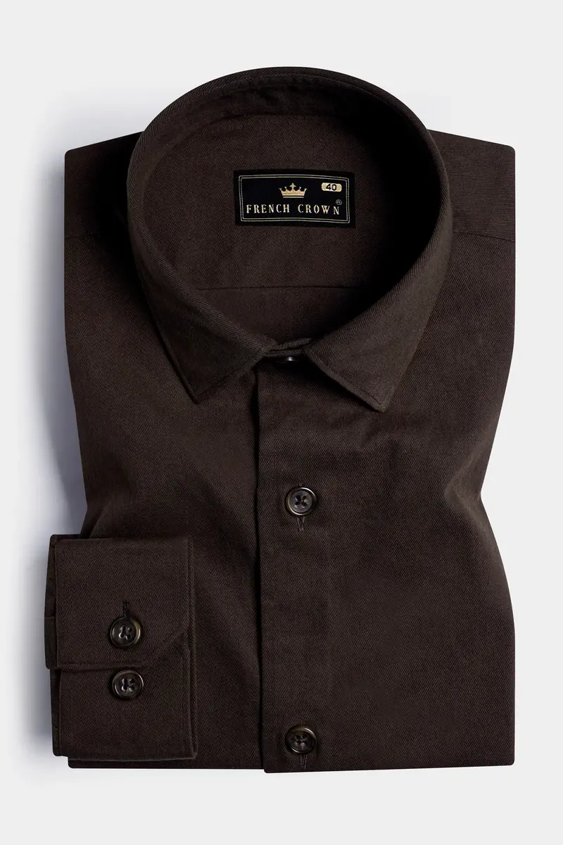 Eternity Brown Twill Premium Cotton Designer Jacket 2