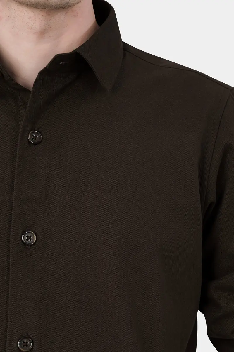 Eternity Brown Twill Premium Cotton Designer Jacket 6