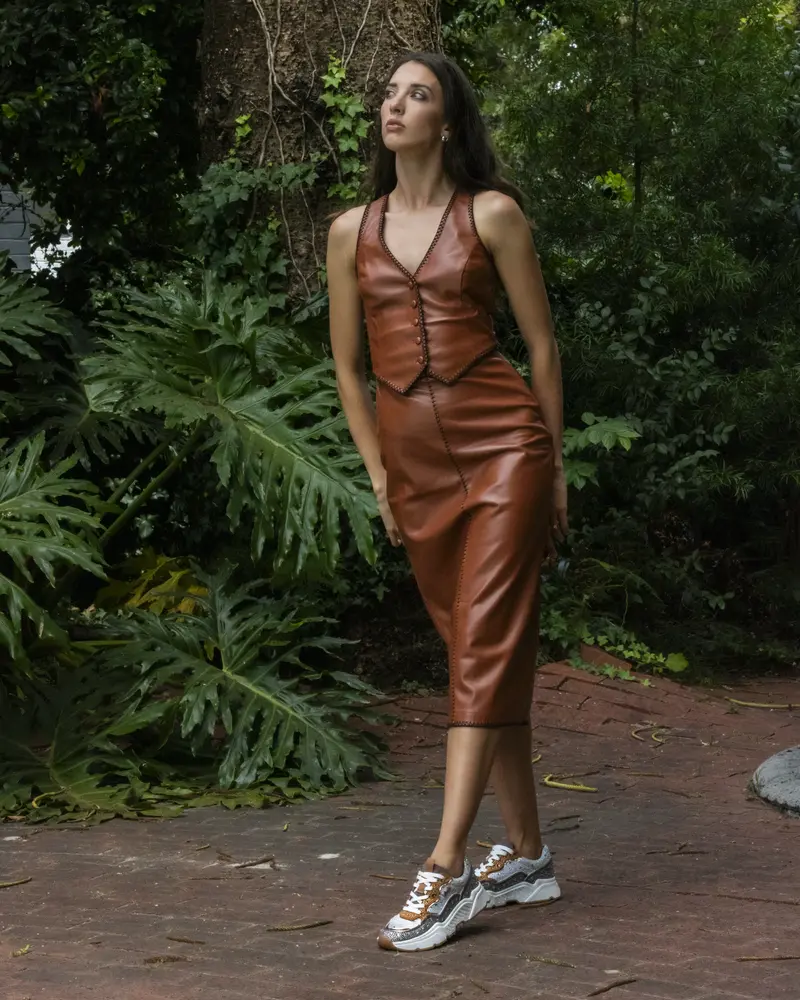 Ethan Dress - Chestnut 1