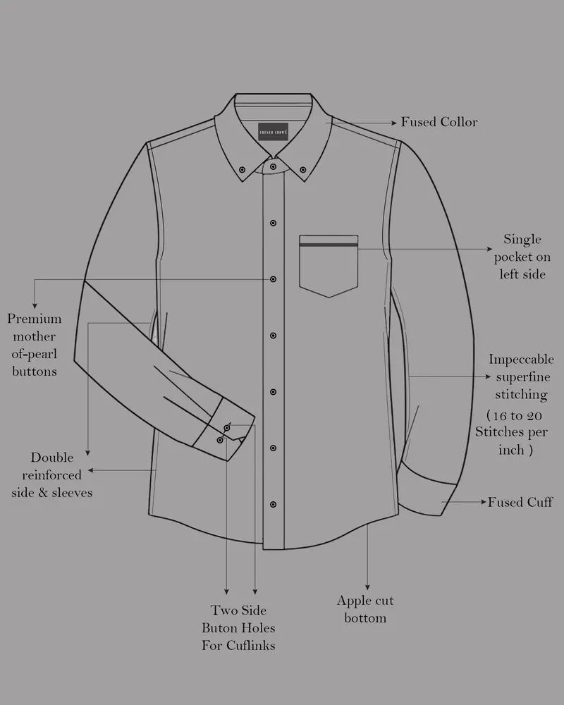 Everglade Green And Desert Brown Luxurious Linen Button Down Shirt 6