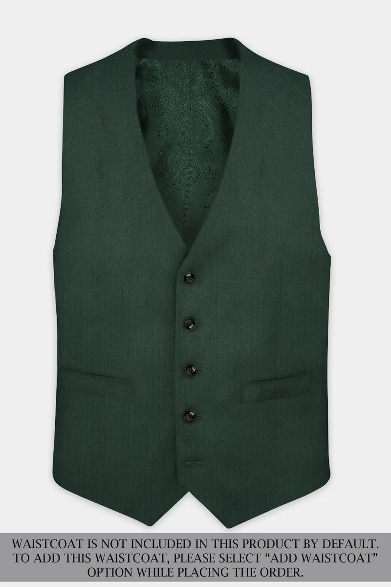 Everglade Green Micro Checkered Wool Rich Suit 14