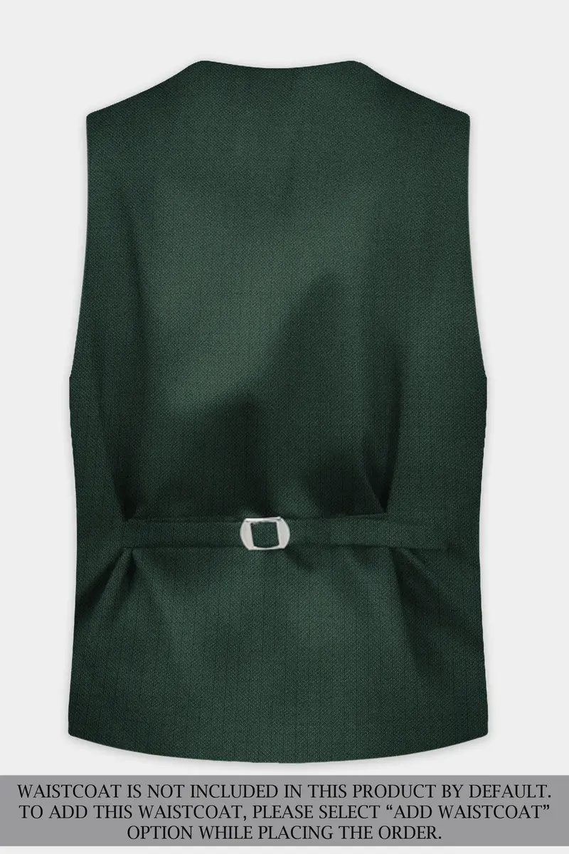 Everglade Green Micro Checkered Wool Rich Suit 15