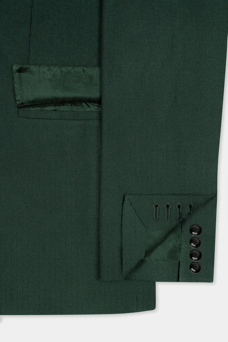 Everglade Green Micro Checkered Wool Rich Suit 5