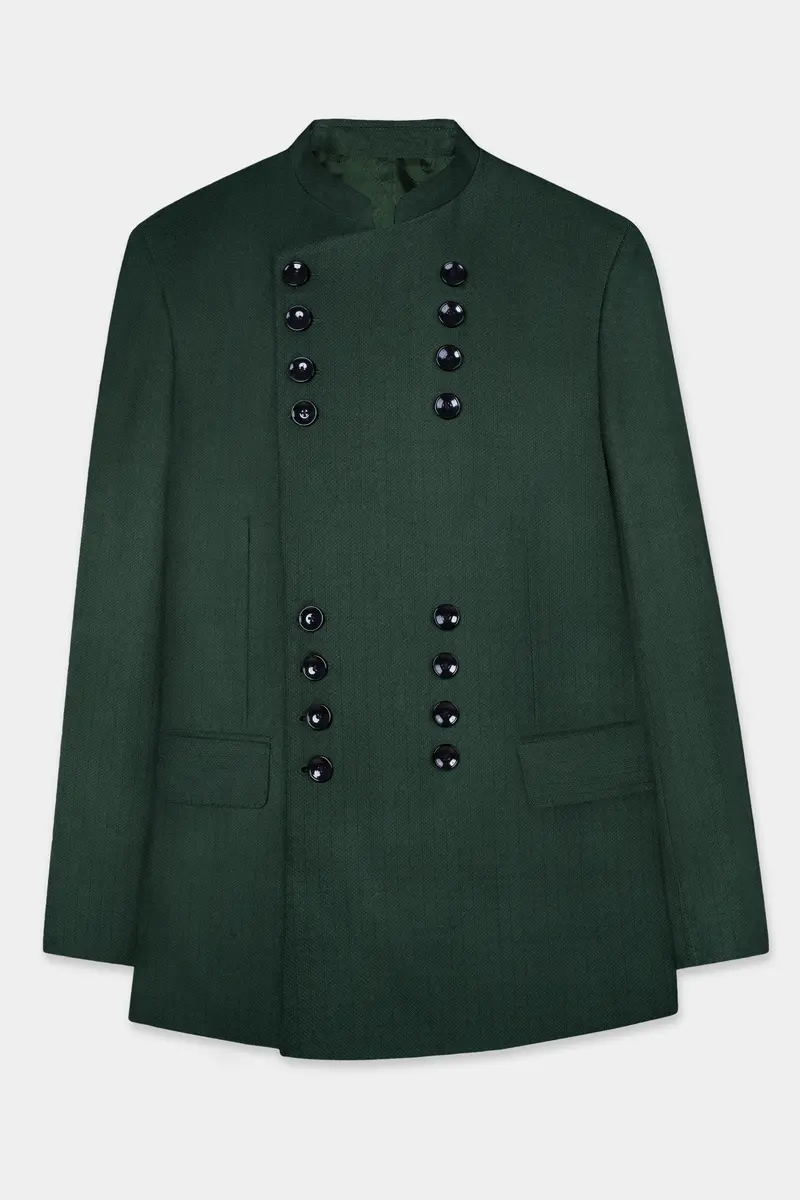 Everglade Green Micro Checkered Wool Rich Suit 6