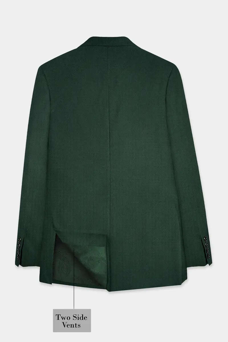 Everglade Green Micro Checkered Wool Rich Suit 7