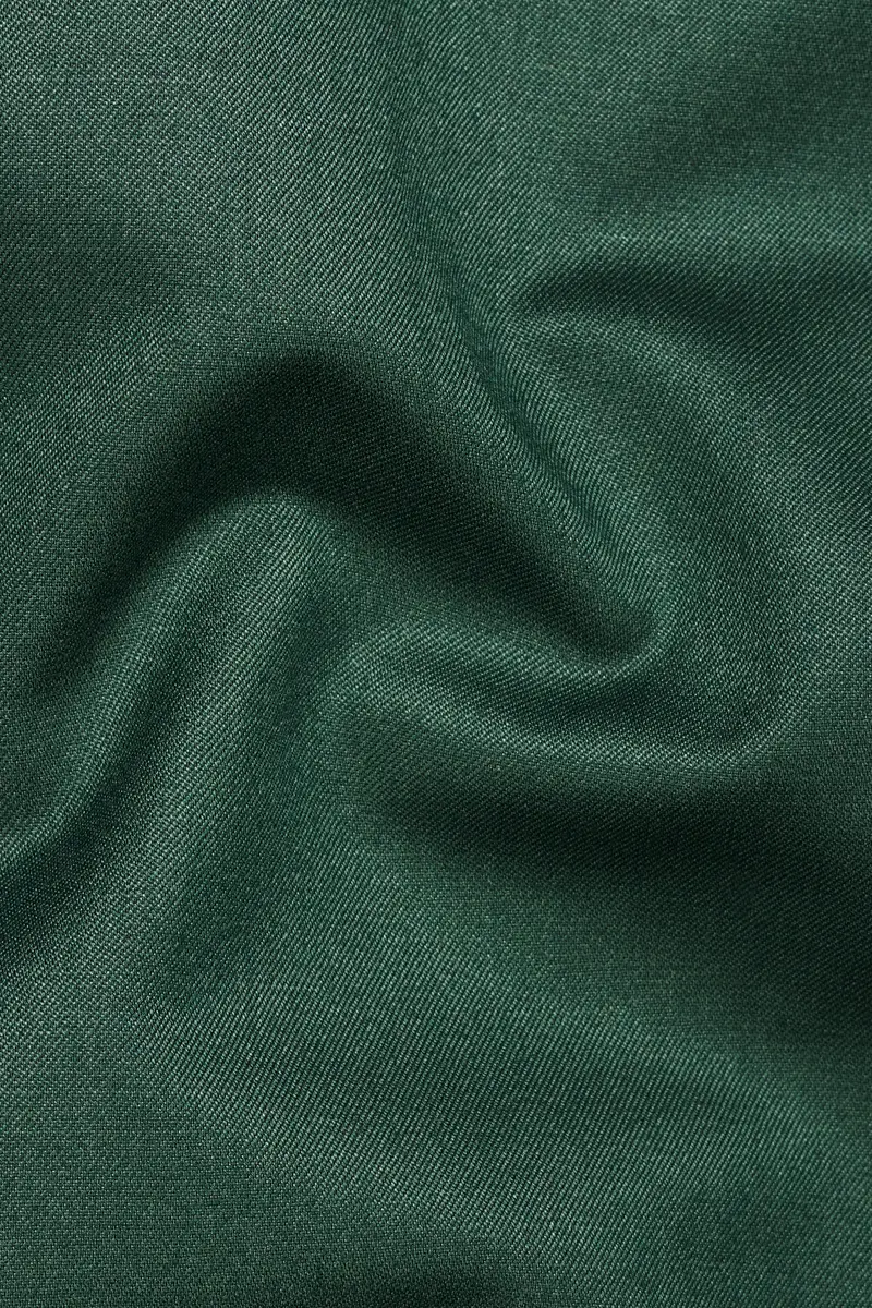 Everglade Green Wool Rich Single Breasted Stretchable Traveler Blazer 3
