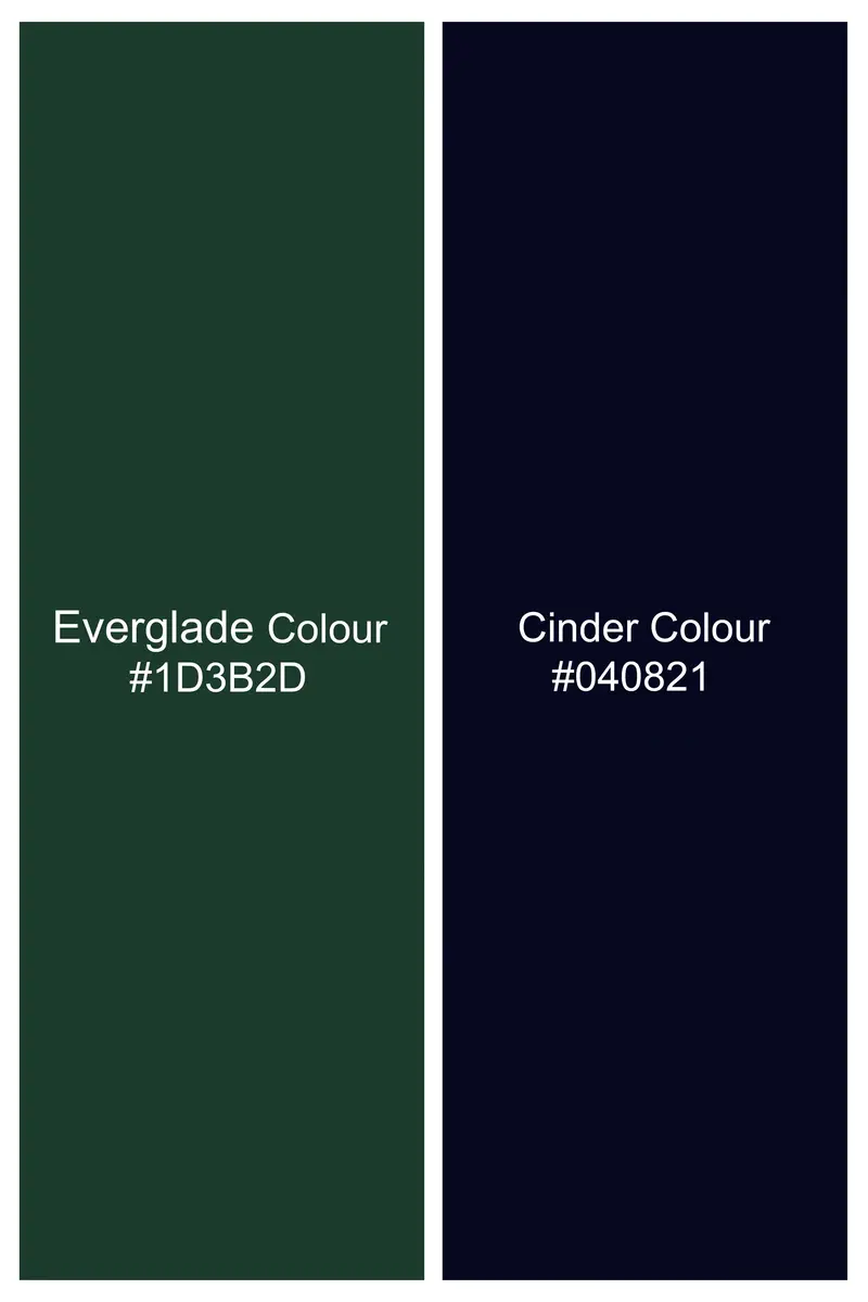 Everglade Greenish Blue Multi-Checkered Oxford Cotton Shirt 7