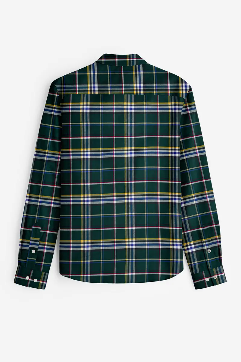 Evergreen Plaid Oxford Premium Cotton Shirt 5