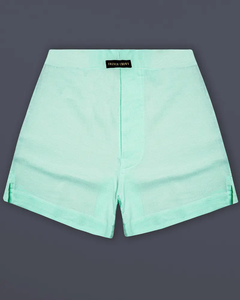 Everleaf-Viridian Green Dobby Textured Premium Giza Cotton Boxer 1