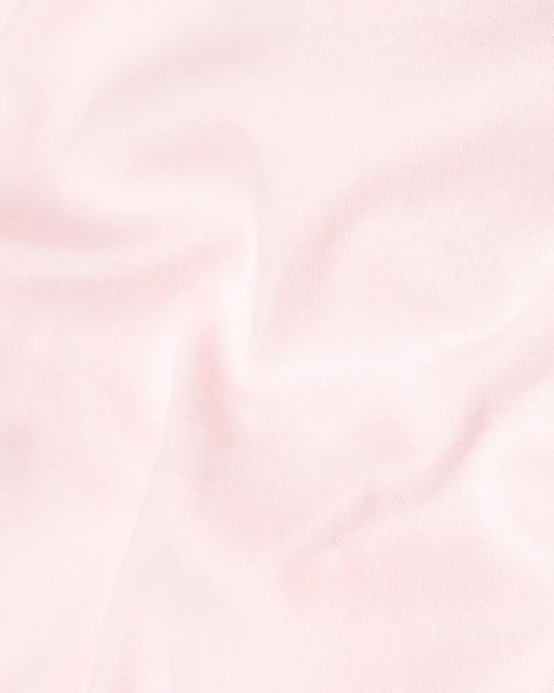 Fair Pink With Grey Flap Pocket Super Soft Heavyweight Premium Cotton Winter T-Shirt 3