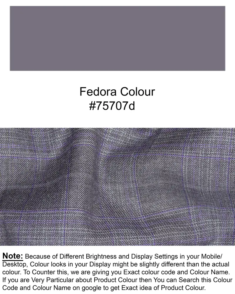 Fedora Plaid Wool Rich Pant 7