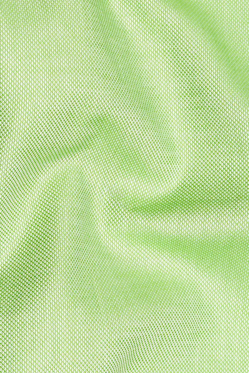Feijoa Green Dobby Textured Premium Giza Cotton Shirt 2