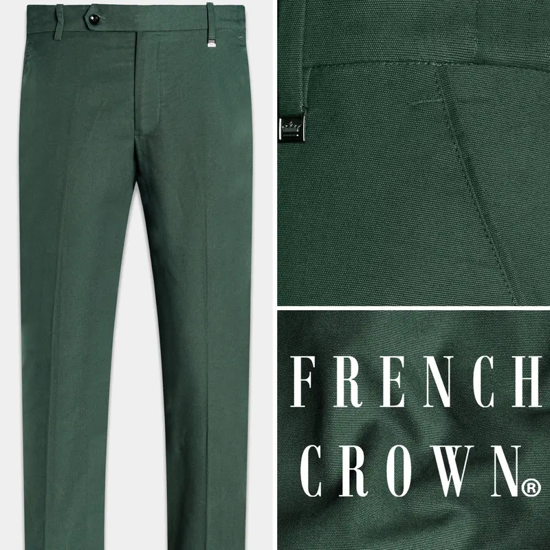 Fern Green Premium Cotton Pant 1
