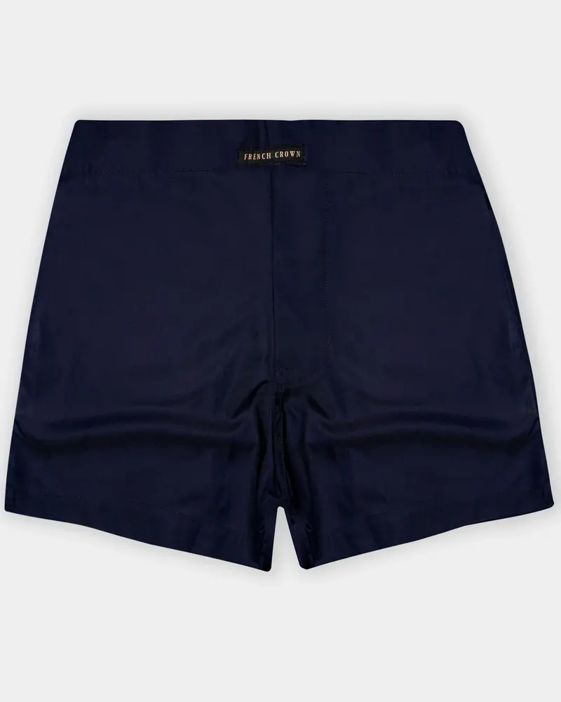 Fierzo-Vulcan Blue Solid Twill Premium Giza Cotton Boxer 1