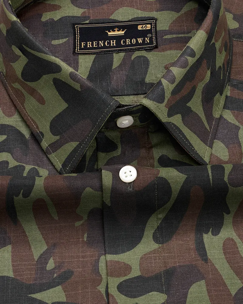 Finch Green With Millbrook Brown And Zeus Black Royal Oxford Overshirt/Shacket 4