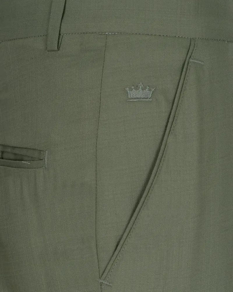 Finch Green Wool Rich Pant 5