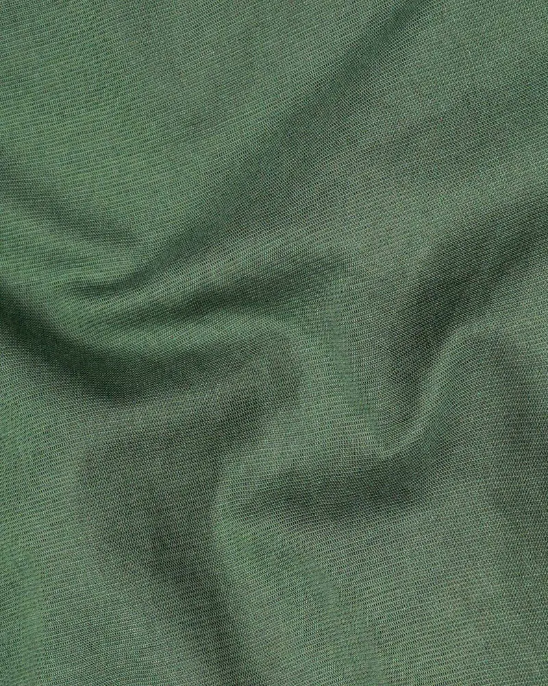 Finlandia Green Luxurious Linen Shirt 2