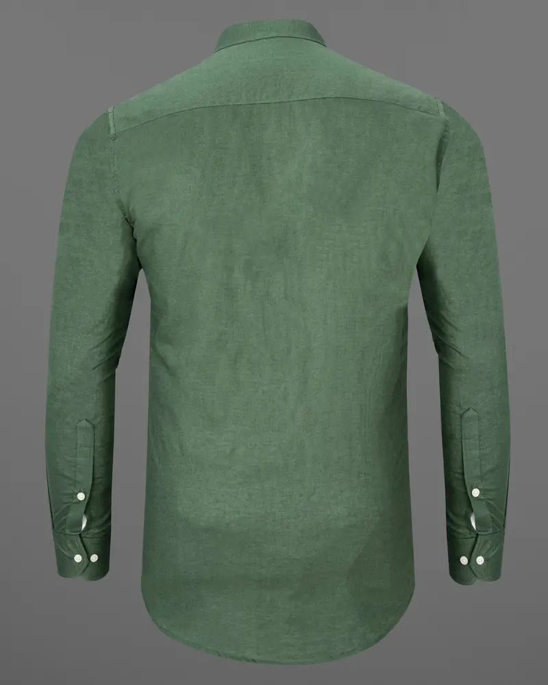 Finlandia Green Luxurious Linen Shirt 6
