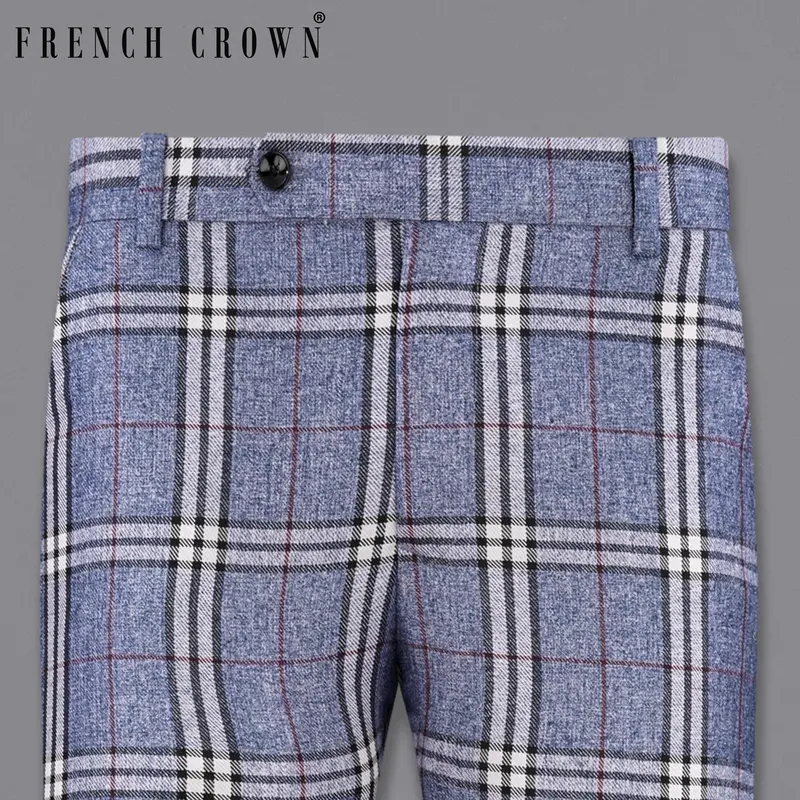 Fiord Blue Plaid Pant 1