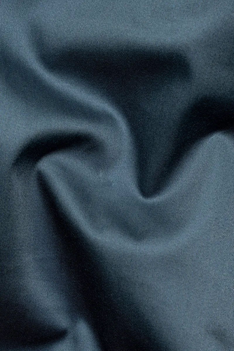Fiord Blue Subtle Sheen Super Soft Premium Cotton Shirt 2