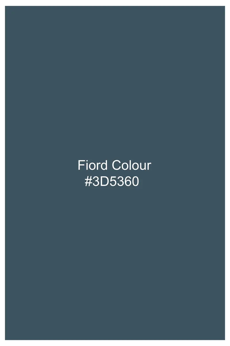 Fiord Blue Subtle Sheen Super Soft Premium Cotton Shirt 5