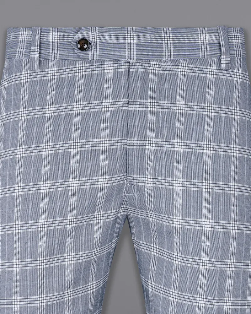 Fiord Grey Plaid Premium Cotton Pant 2
