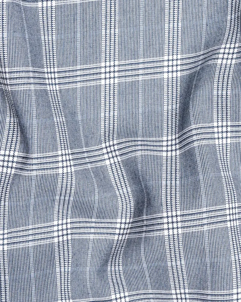Fiord Grey Plaid Premium Cotton Waistcoat 3