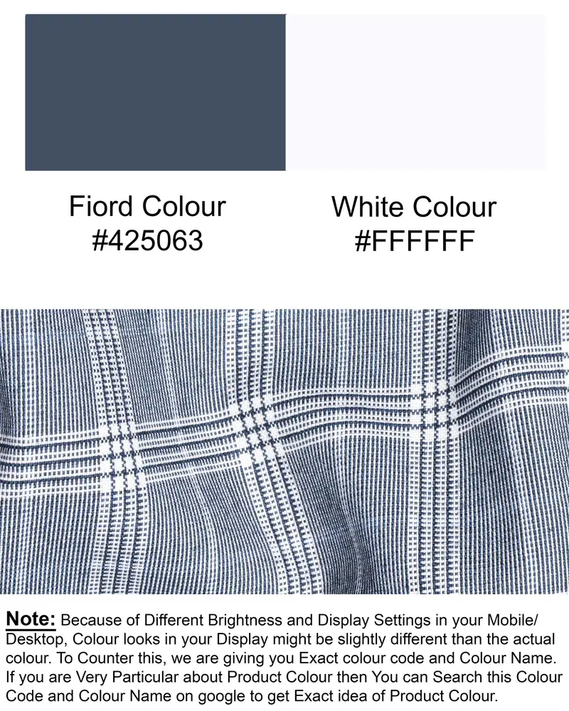 Fiord Grey Plaid Premium Cotton Waistcoat 7
