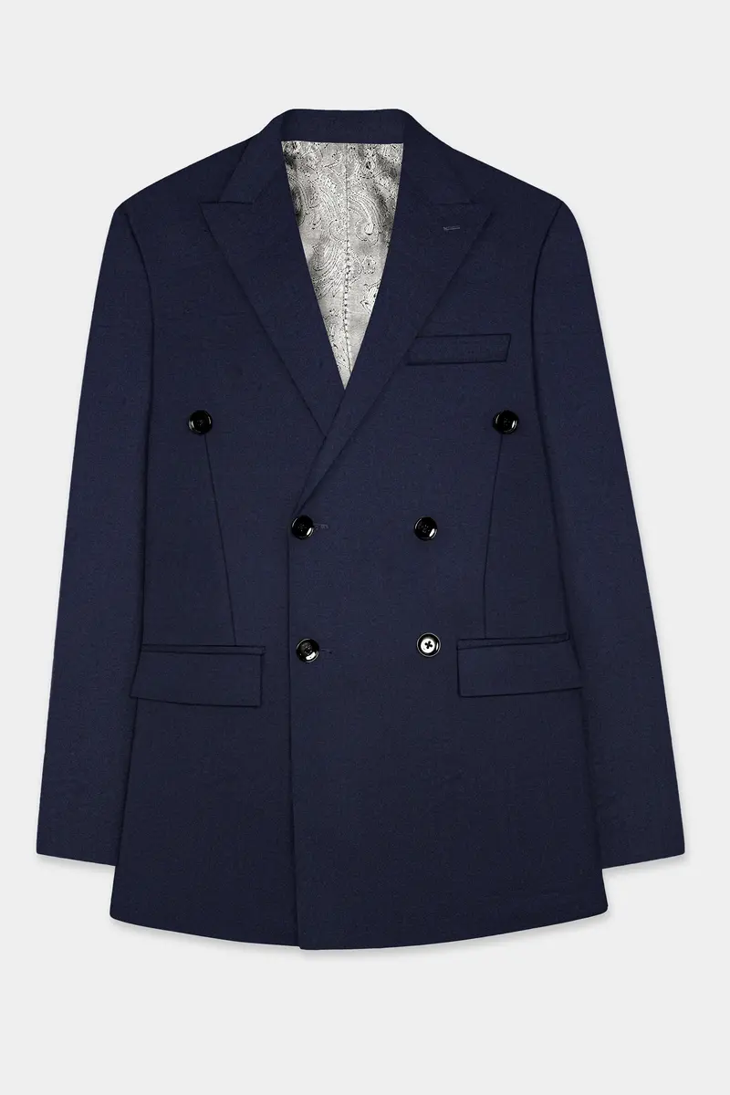 Firefly Blue Double-Breasted Blazer 5