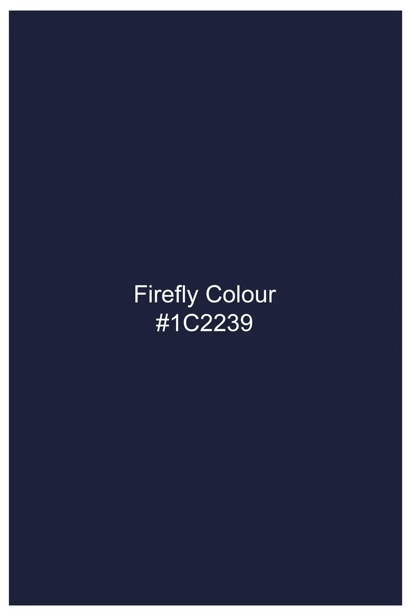 Firefly Blue Solid Wool Rich Cross Placket Bandhgala Suit 18