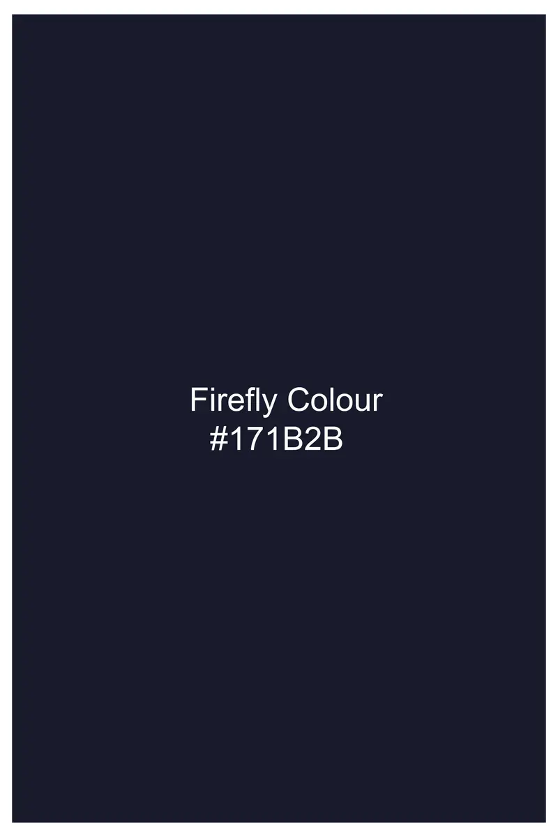 Firefly Blue Textured Wool Blend Single Breasted Suit 18