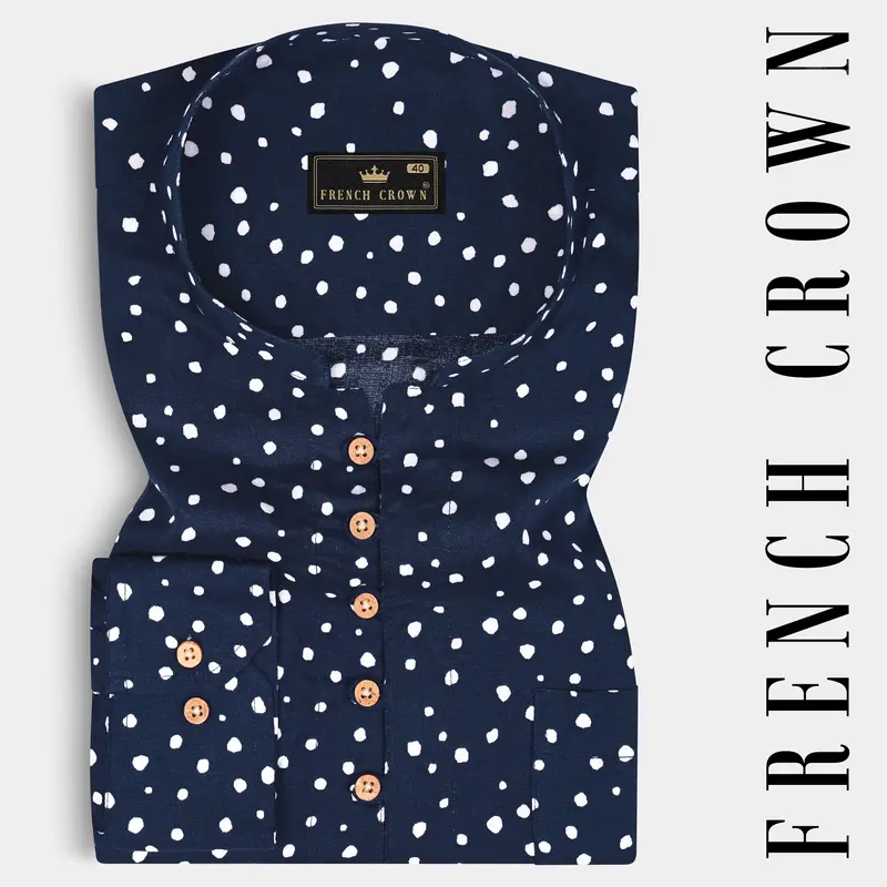 Firefly Dots Premium Tencel Kurta Shirt 1