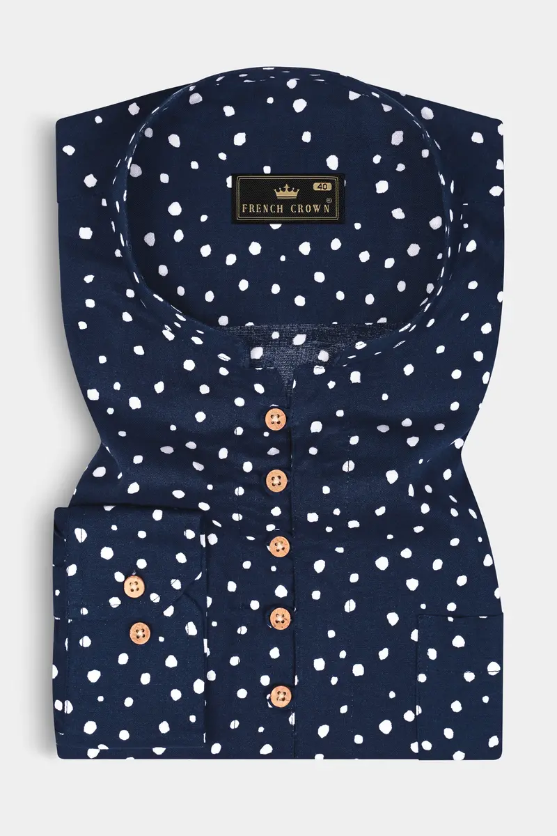 Firefly Dots Premium Tencel Kurta Shirt 2