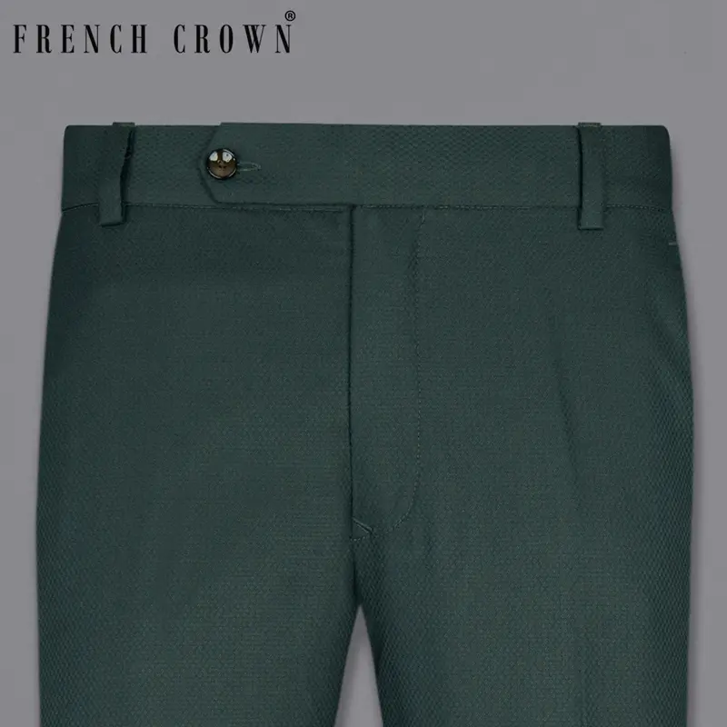 Firefly Green Wool Rich Pant 1