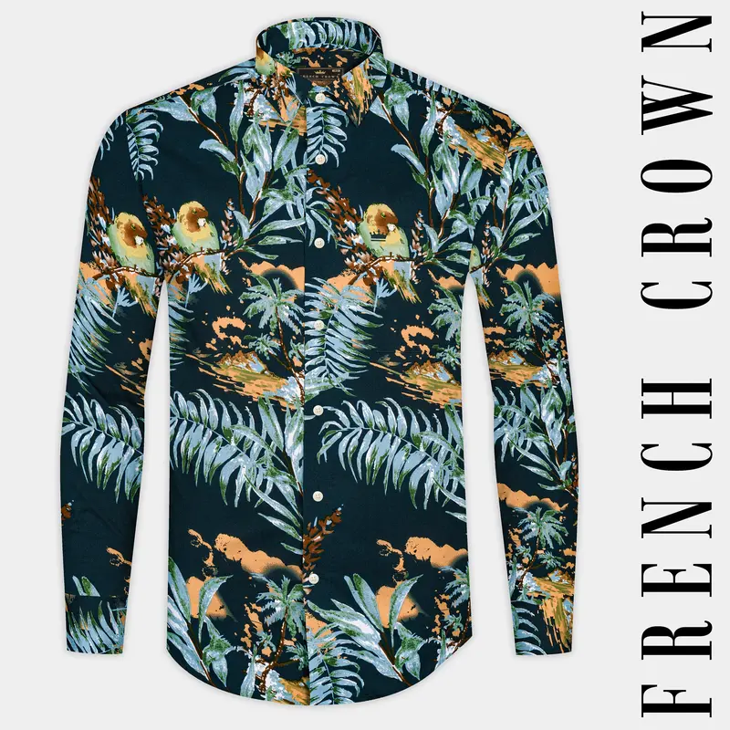 Firefly Tropical Printed Twill Premium Cotton Shirt 1